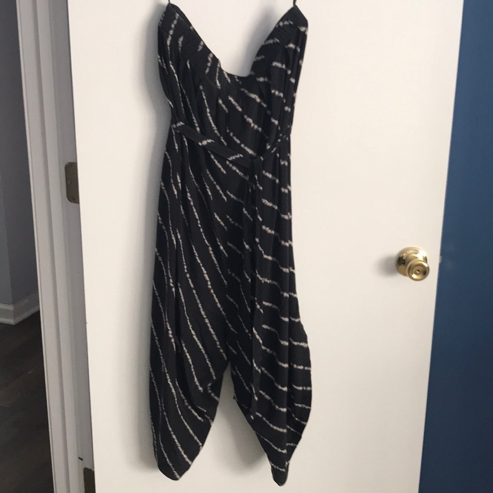 BCBGMAXAZRIA tub top harem jumper
